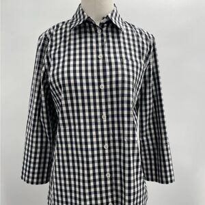 Lafayette 148 Gingham Tunic “Size P” oversized fits S/M